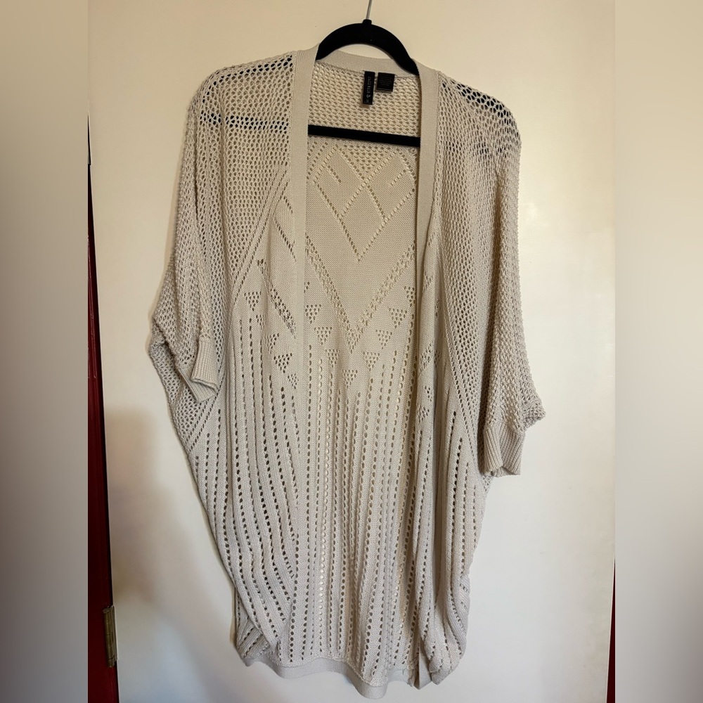 Full Tilt Knitted Cream Cardigan